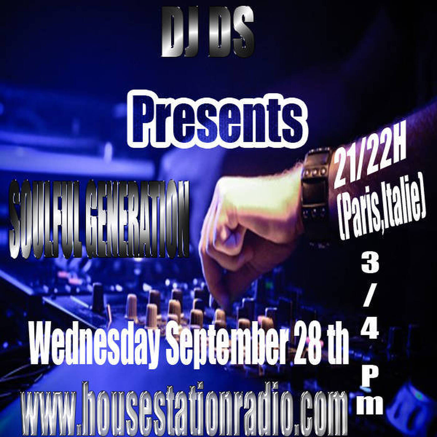 SOULFUL GENERATION LIVE SHOW BY DJ DS (FRANCE) ON HSR RADIO SEPTEMBER 28TH 2016 episode artwork