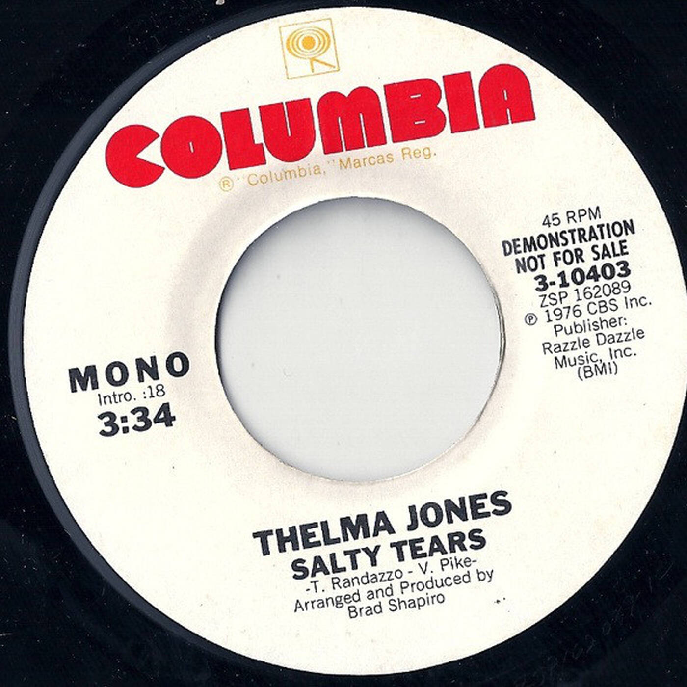 Thelma Jones - Salty Tears (Fade 45 Stereo Clean) episode artwork