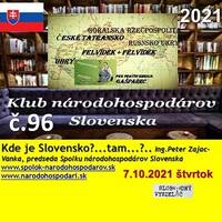 Klub národohospodárov Slovenska 96 - 2021-10-07 Kde je Slovensko ? tam ? by Slobodný Vysielač