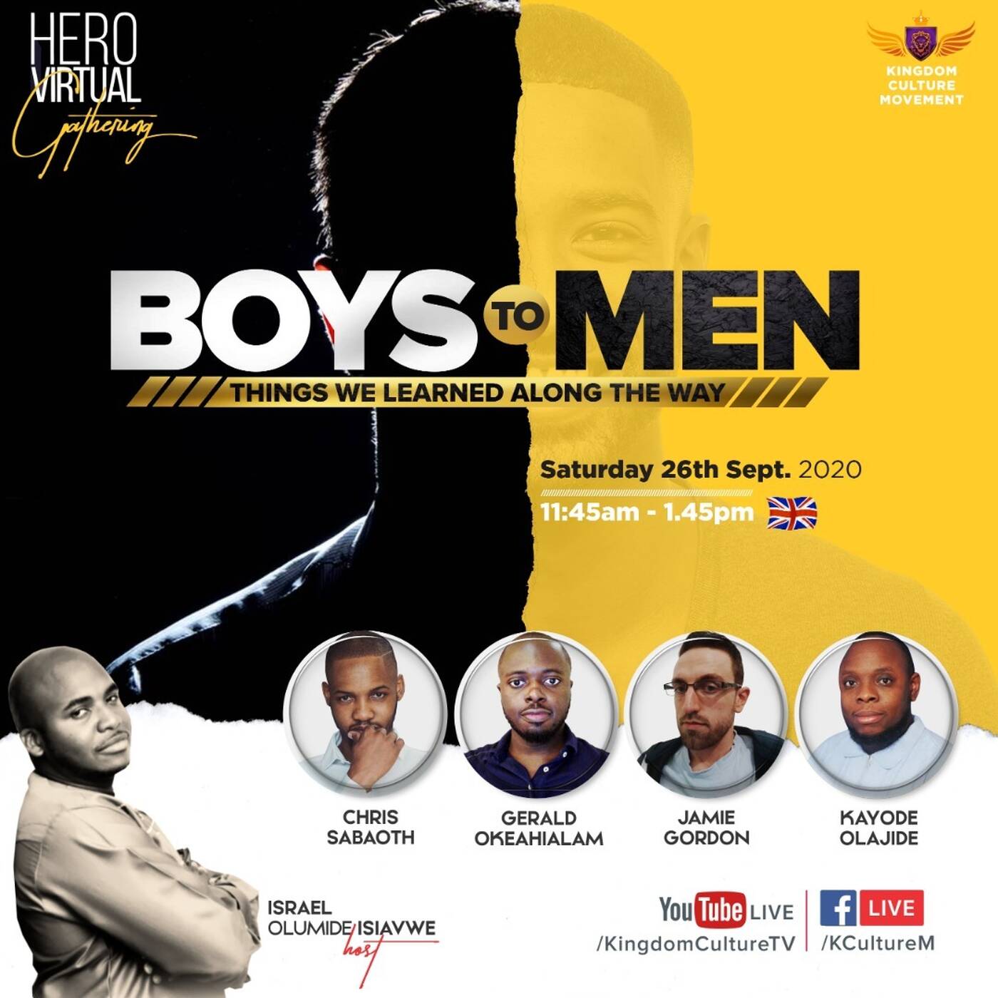 Hero Men's Gathering | Boys To Men | Rev Israel Olumide Isiavwe & Guests | Kingdom Culture Movement episode artwork