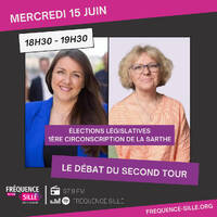 FACE A FACE DES LEGISLATIVES 2022 - Ghislaine Bonnet &amp; Julie Delpech by Frequence Sillé