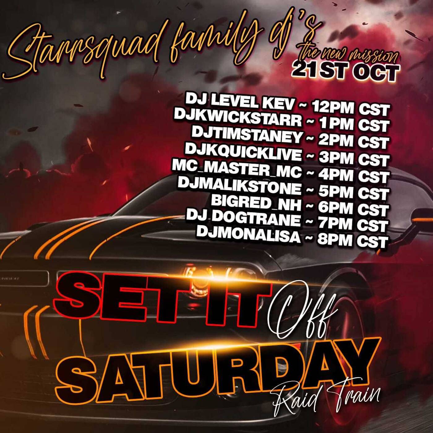 SETITOFFSATURDAYRAIDTRAINHosted By Starrsquad Family Dj’s 4-5 PMEST‼️ | @djkquicklive IN THE MIX (Oct 21, 2023) episode artwork