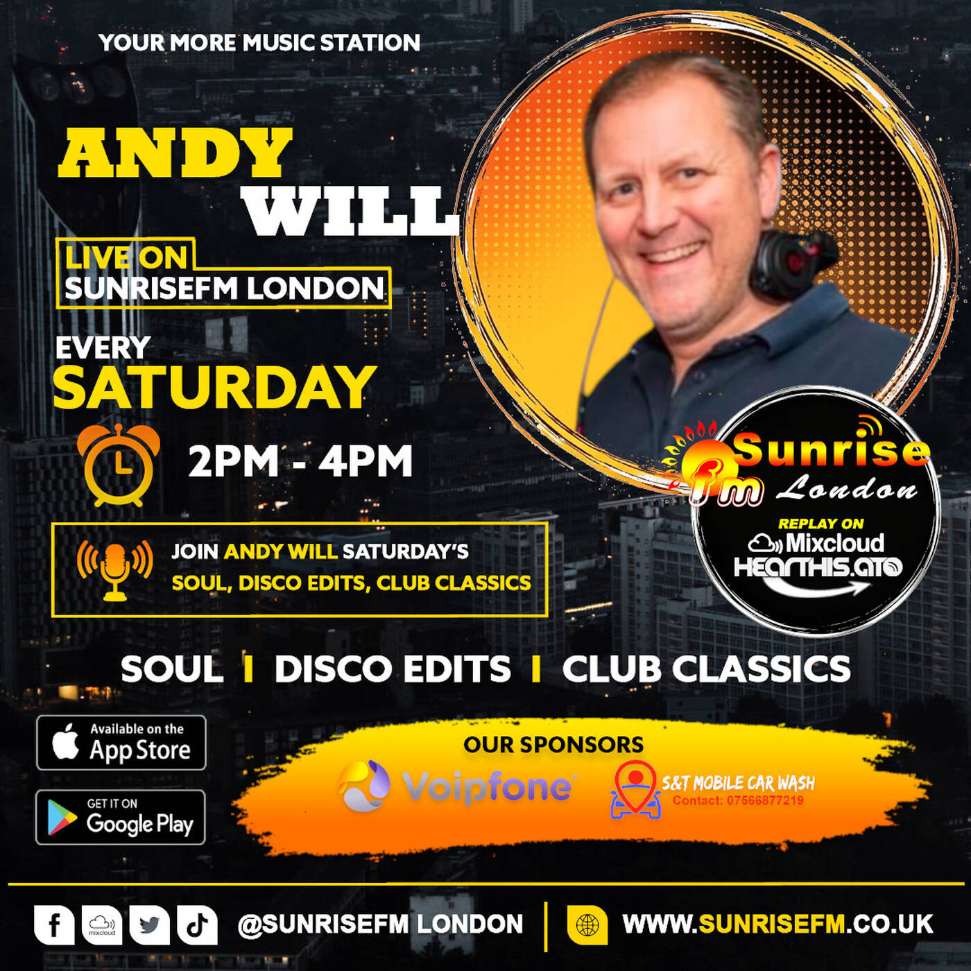 Andy Will - Sat 18th July 2026