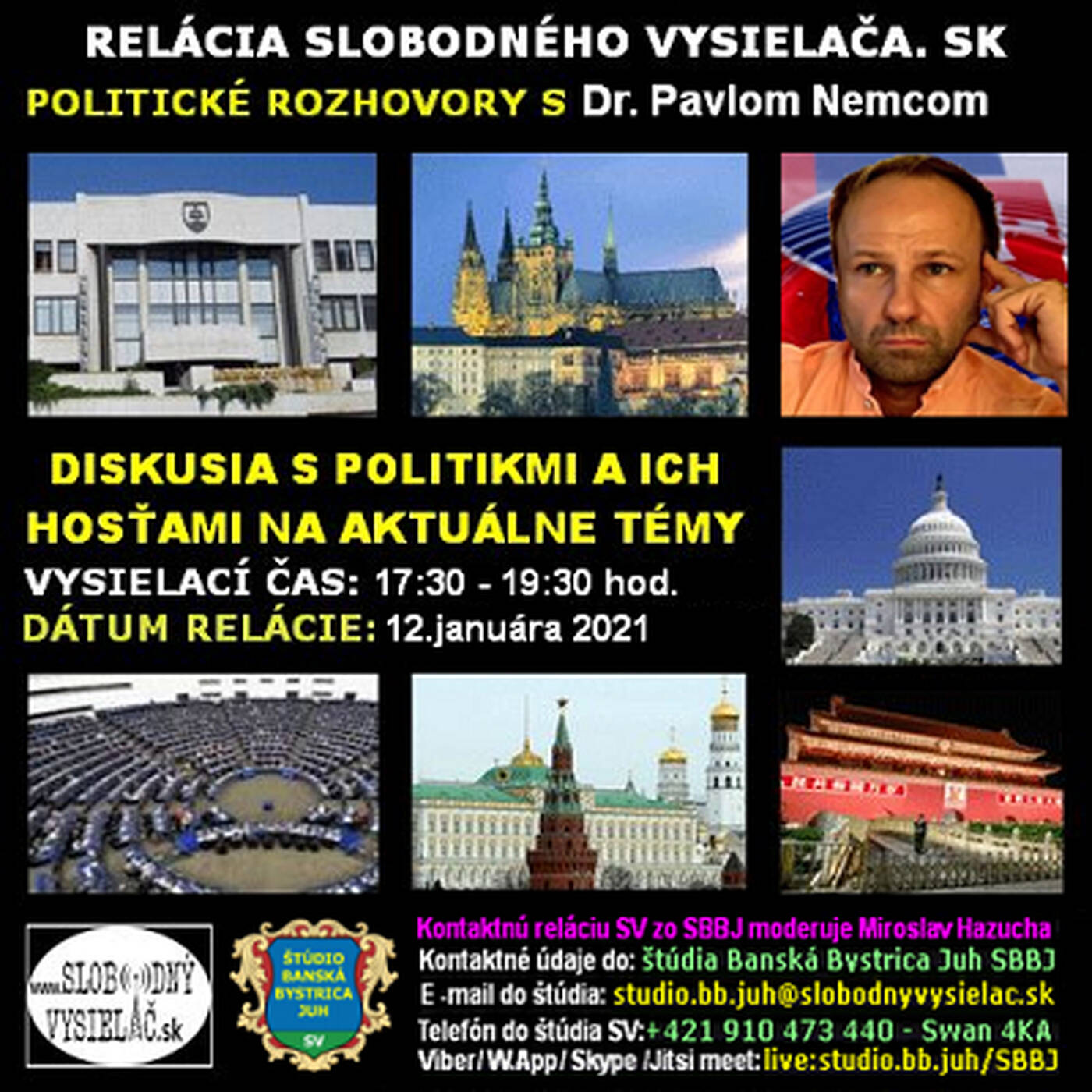 Politické rozhovory 71 - 2021-01-12 Dr. Pavol Nemec episode artwork