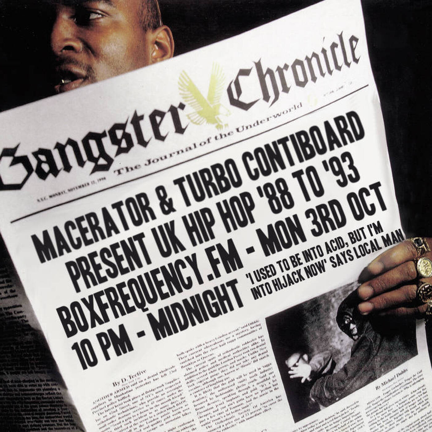 Douglas Deep's Radio Show #30 03/10/16 - Macerator &amp; Turbo Contiboard's UK Hip Hop '88 to '93 episode artwork