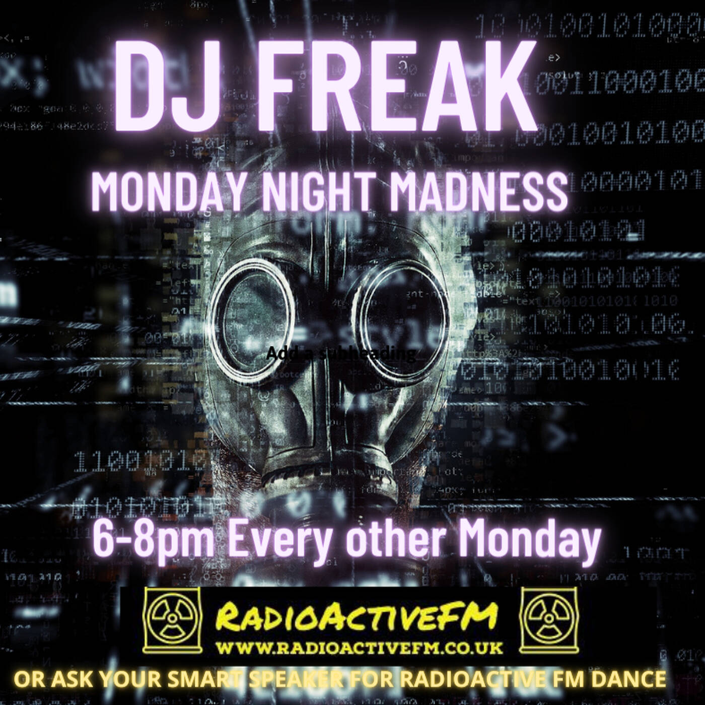 DJ Freak Radioactive FM Monday Night Madness 11.3.24 episode artwork