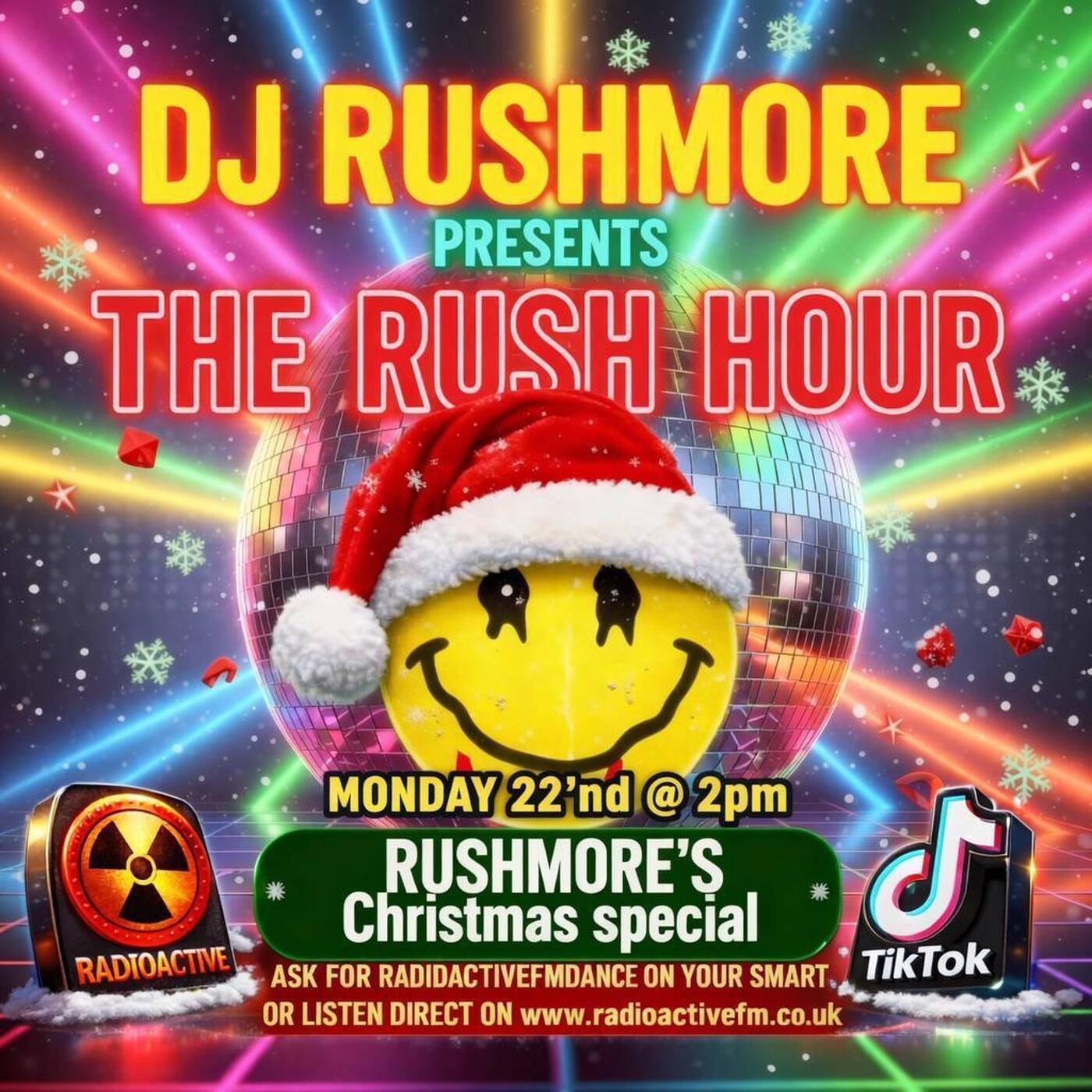 22'12'25 DJ RUSHMORE presents THE RUSH HOUR live on www.radioactivefm.co.uk episode artwork
