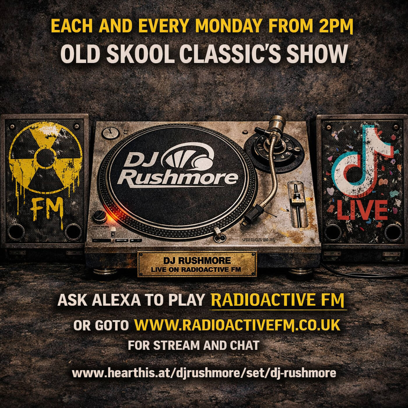 23'03'26 DJ RUSHMORE presents THE RUSH HOUR live on www.radioactivefm.co.uk episode artwork