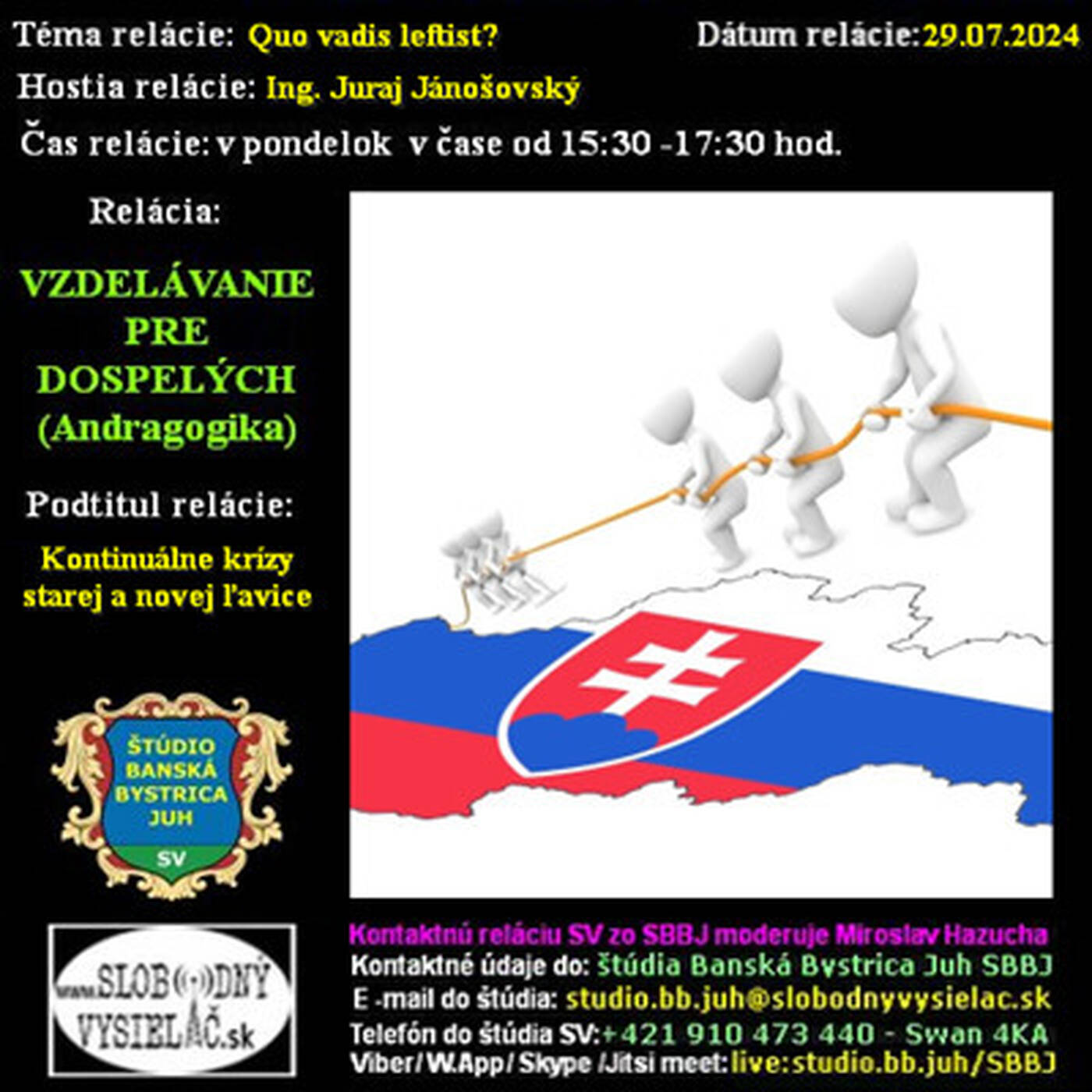 Vzdelávanie pre dospelých 412 - 2024-07-29 Kontinuálne krízy starej a novej ľavice episode artwork