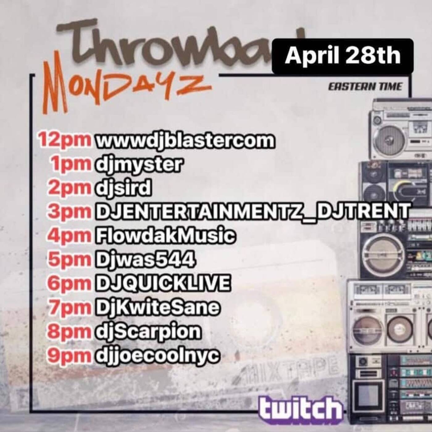 THROWBACKMONDAYZRAIDTRAIN Hosted By @djsird1 6-7PMEST‼️(APR 28, 2025) episode artwork