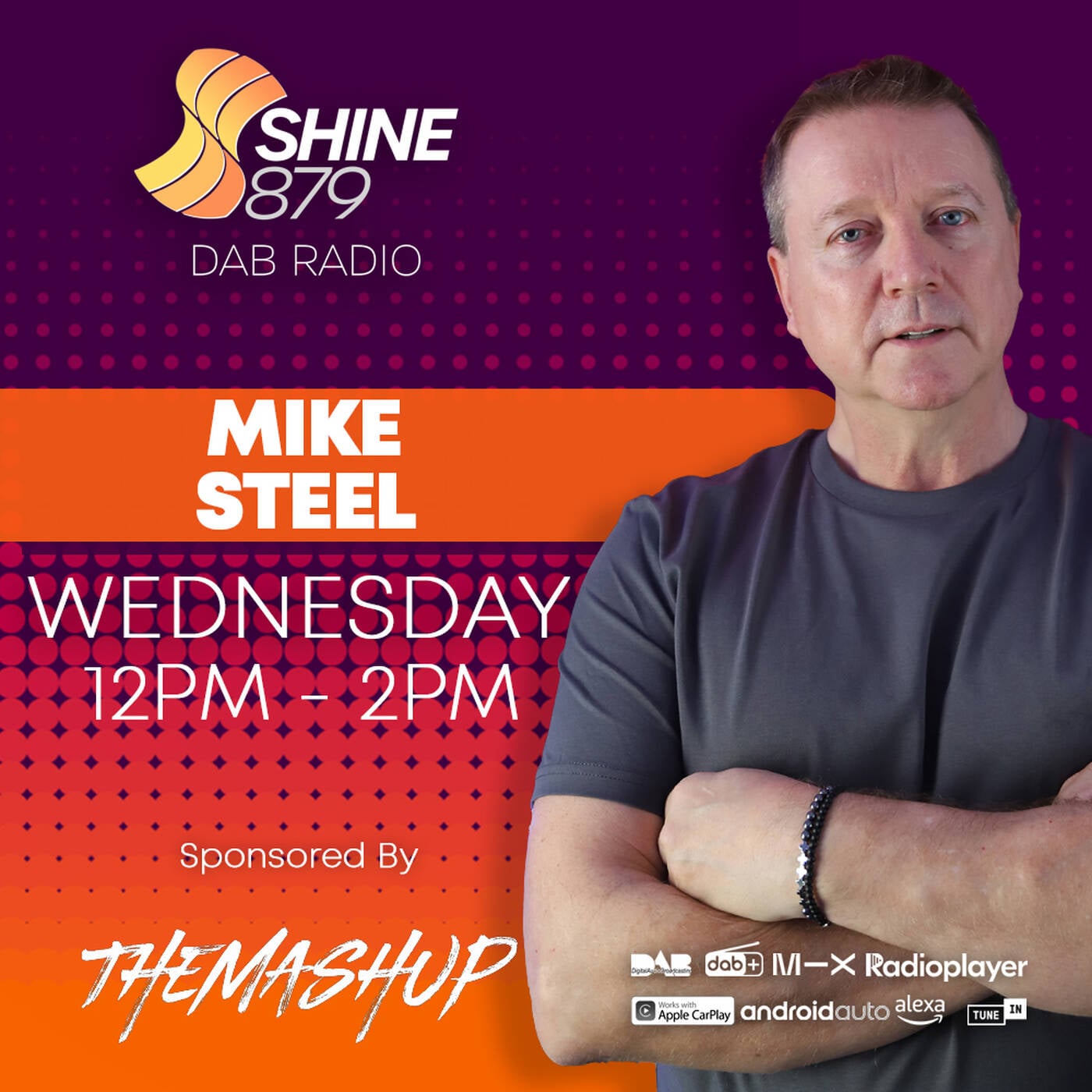 Shine 879 DAB - Mike Steel Wednesday 12-2pm 29.07.26 episode artwork