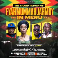 THE REGGAE RETURN MERU EDITION 2023 INSIDE CHECKMATE LOUNGE - FYAH MUMMAH JAHMBY &amp; SELECTOR TECHNIX by Selector Technix