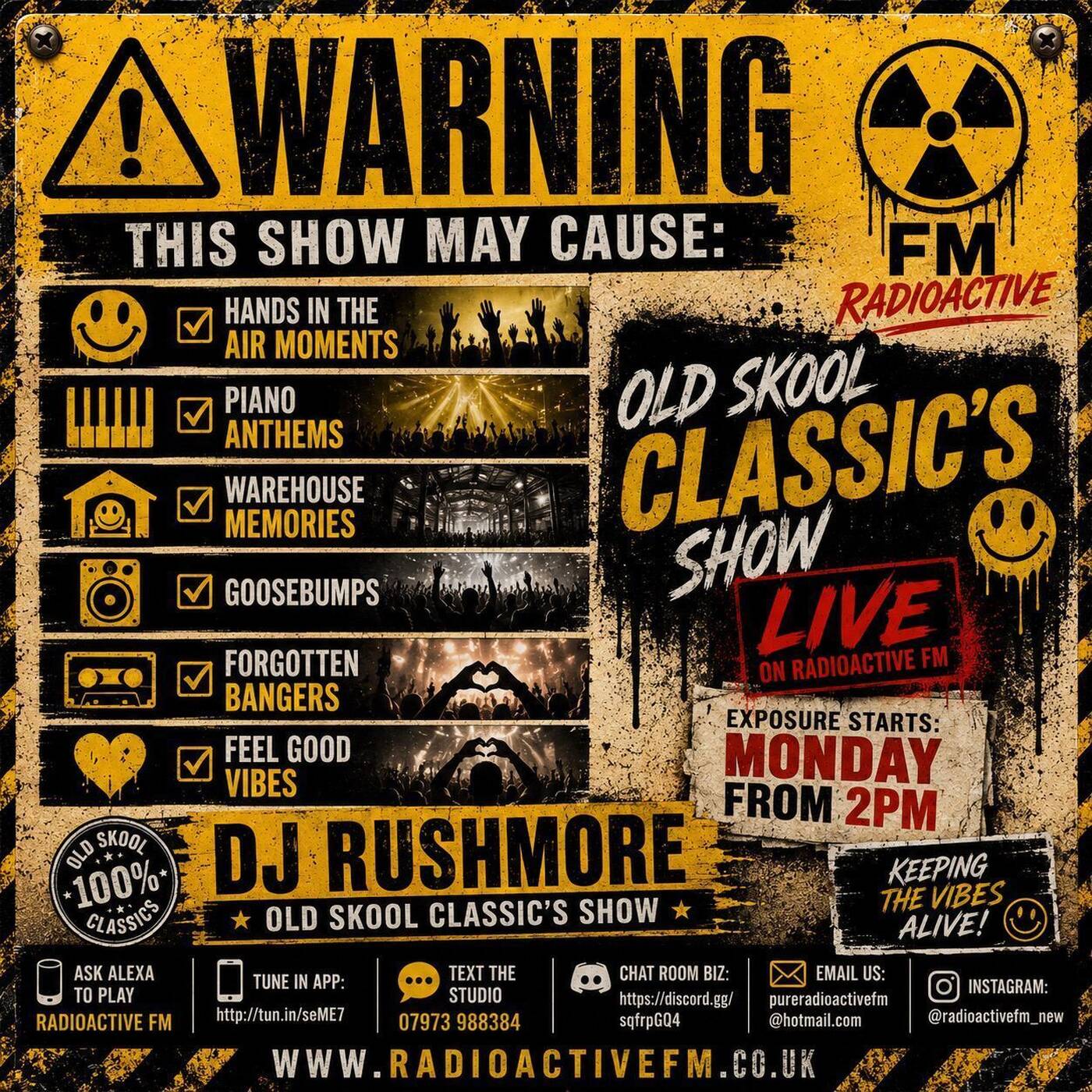 22'06'2026 DJ RUSHMORE presents THE RUSH HOUR live on www.radioactivefm.co.uk episode artwork
