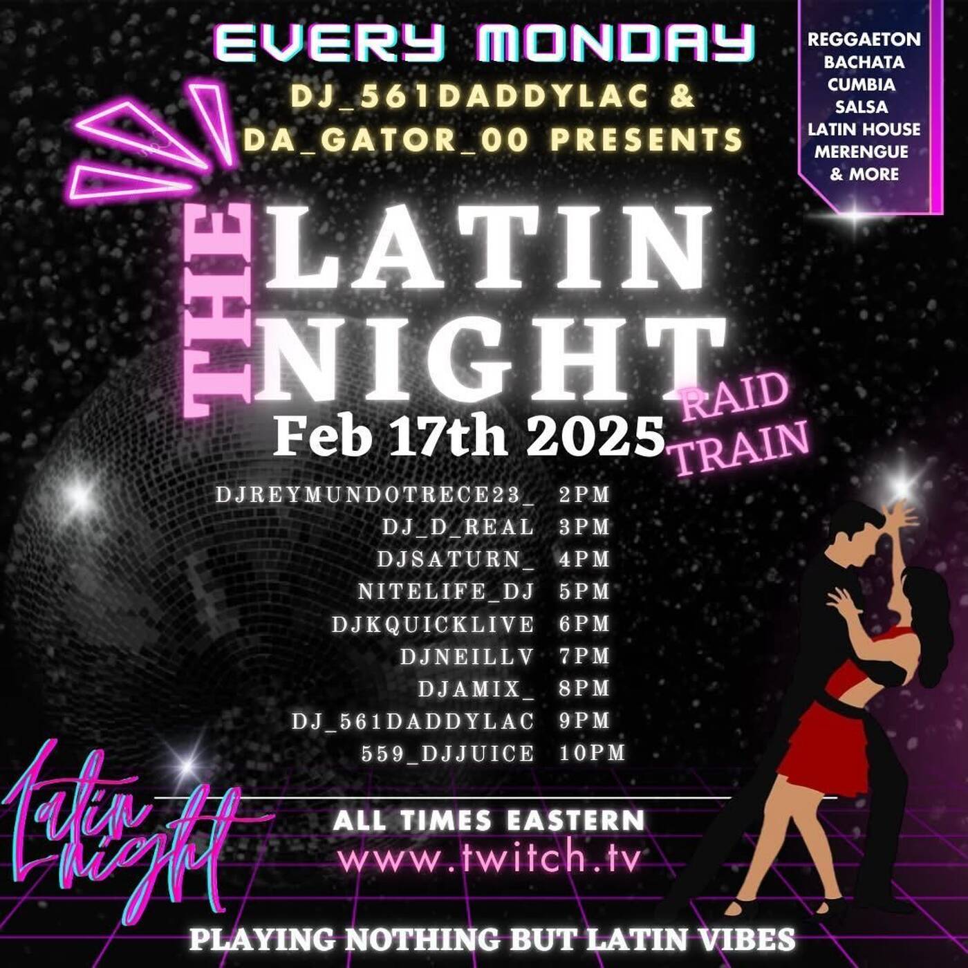 THELATINNIGHTRAIDTRAINHosted By @dj_561DaddyLac & @da_gator_006-7PMEST‼️ (FEB 17, 2025) episode artwork