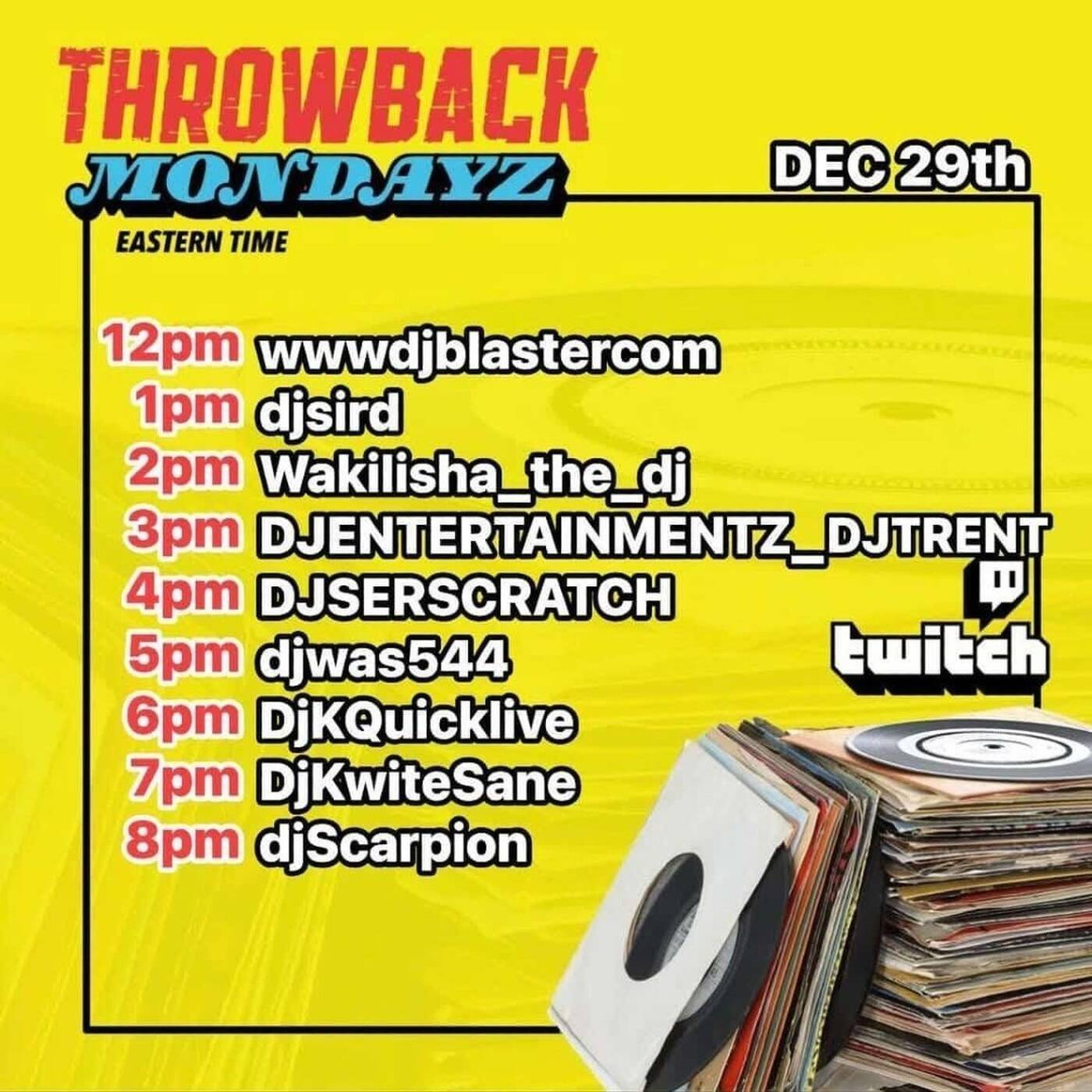 THROWBACK MONDAYZRAIDTRAIN Hosted By @djsird1 6-7PMEST‼️(DEC 29, 2025) episode artwork