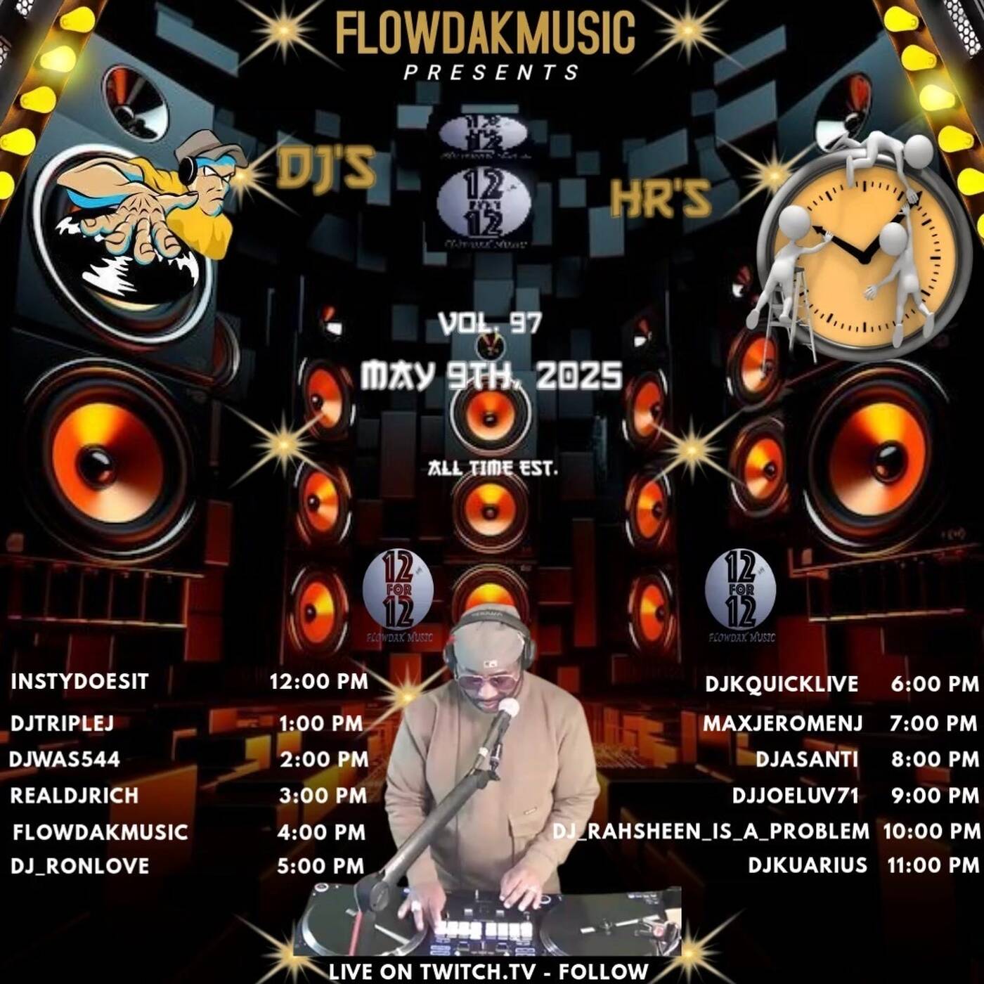 12FOR1212DJsFOR12HRSRAID️TRAINVL97Powered By @flowdakmusic 6-7PMEST‼️(MAY 09, 2025) episode artwork