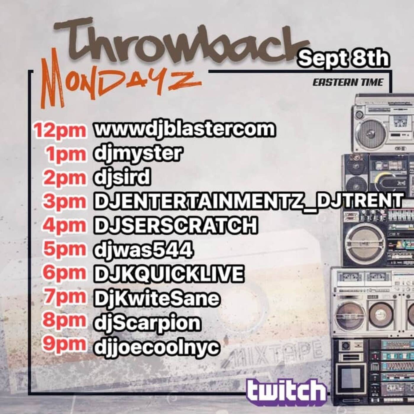 THROWBACKMONDAYZRAIDTRAIN Hosted By @djsird1 6-7PMEST(SEP 8, 2025) episode artwork