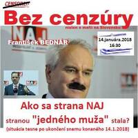 Bez cenzúry 103 - 2018-01-14 „AKO SA ZO STRANY NAJ STRANA JEDNÉHO MUŽA STALA“ by Slobodný Vysielač