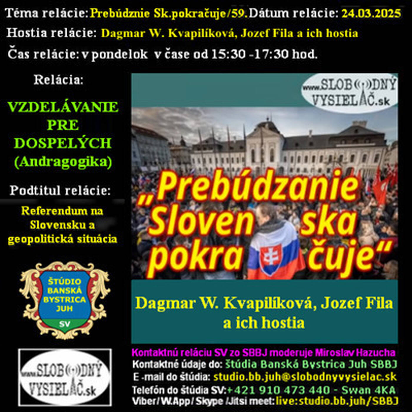 Vzdelávanie pre dospelých 446 - 2025-03-24 Referendum na Slovensku a geopolitická situácia episode artwork