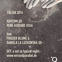 Frieder Blume & Daniela La Luzkowska (live snippet) by Parallel Berlin