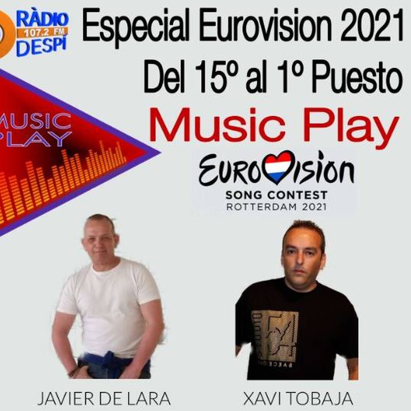 Music Play Programa 129 Eurovision 2021 del 15 al 1 por Xavi Tobaja y Javier de Lara episode artwork