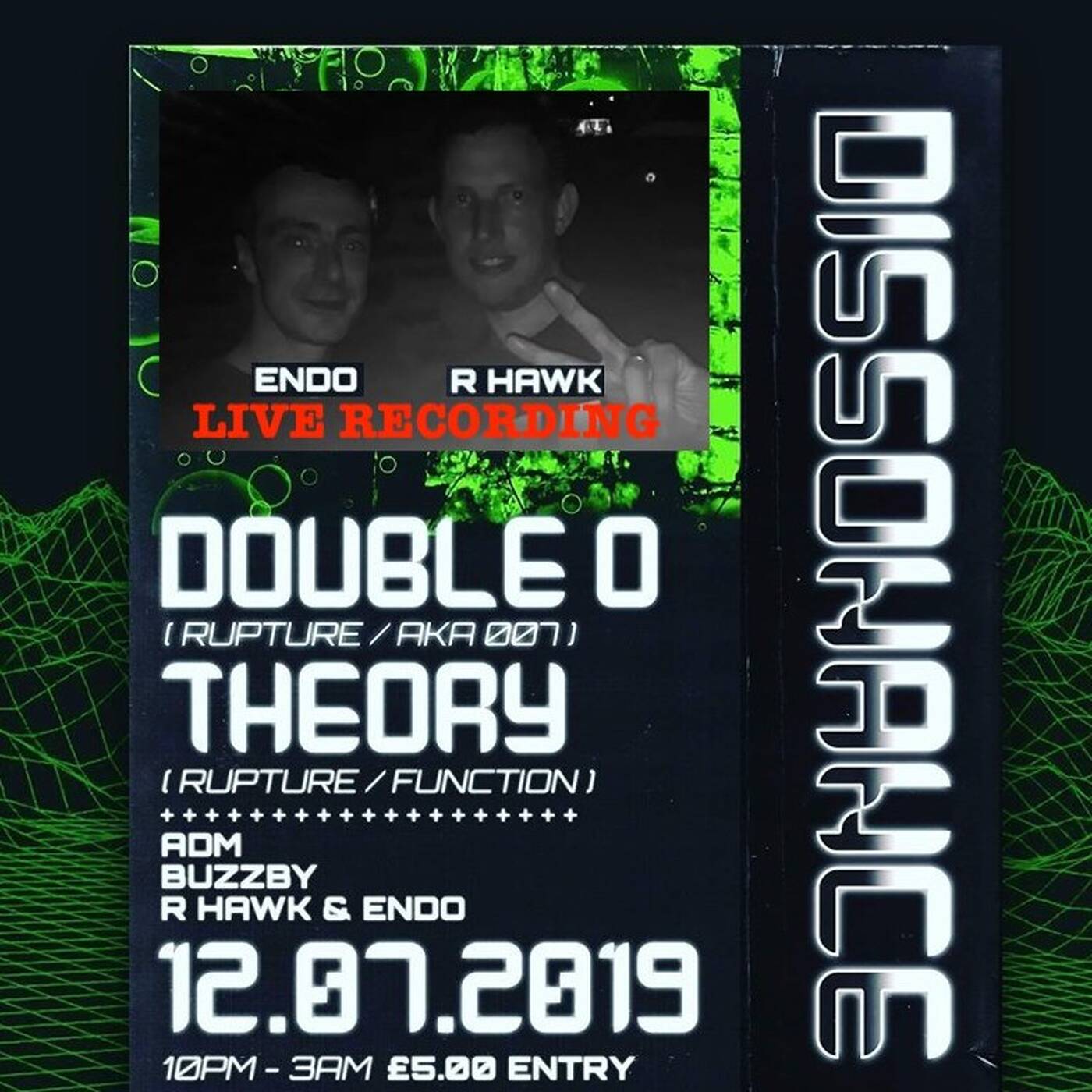 DJs R-Hawk & Endo Live at Dissonance 3, Cosie's, Bristol - 12 July 2019 episode artwork