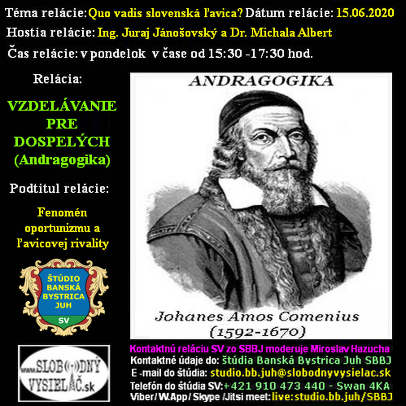 Vzdelávanie pre dospelých 202 - 2020-06-15 Quo vadis slovenská ľavica episode artwork