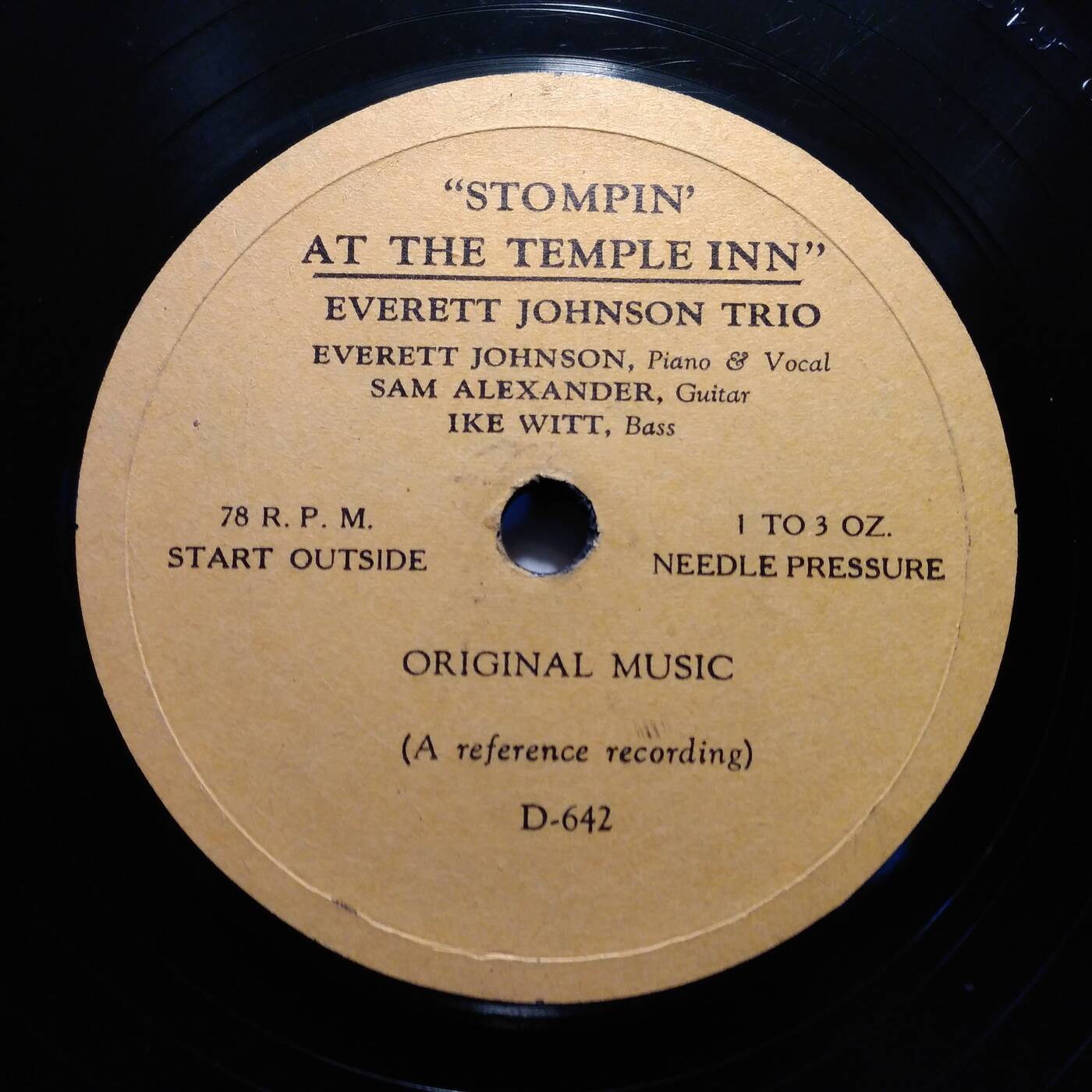 Everett Johnson Trio - Stompin At The Temple Inn (78 - Damon Transcription Lab) episode artwork