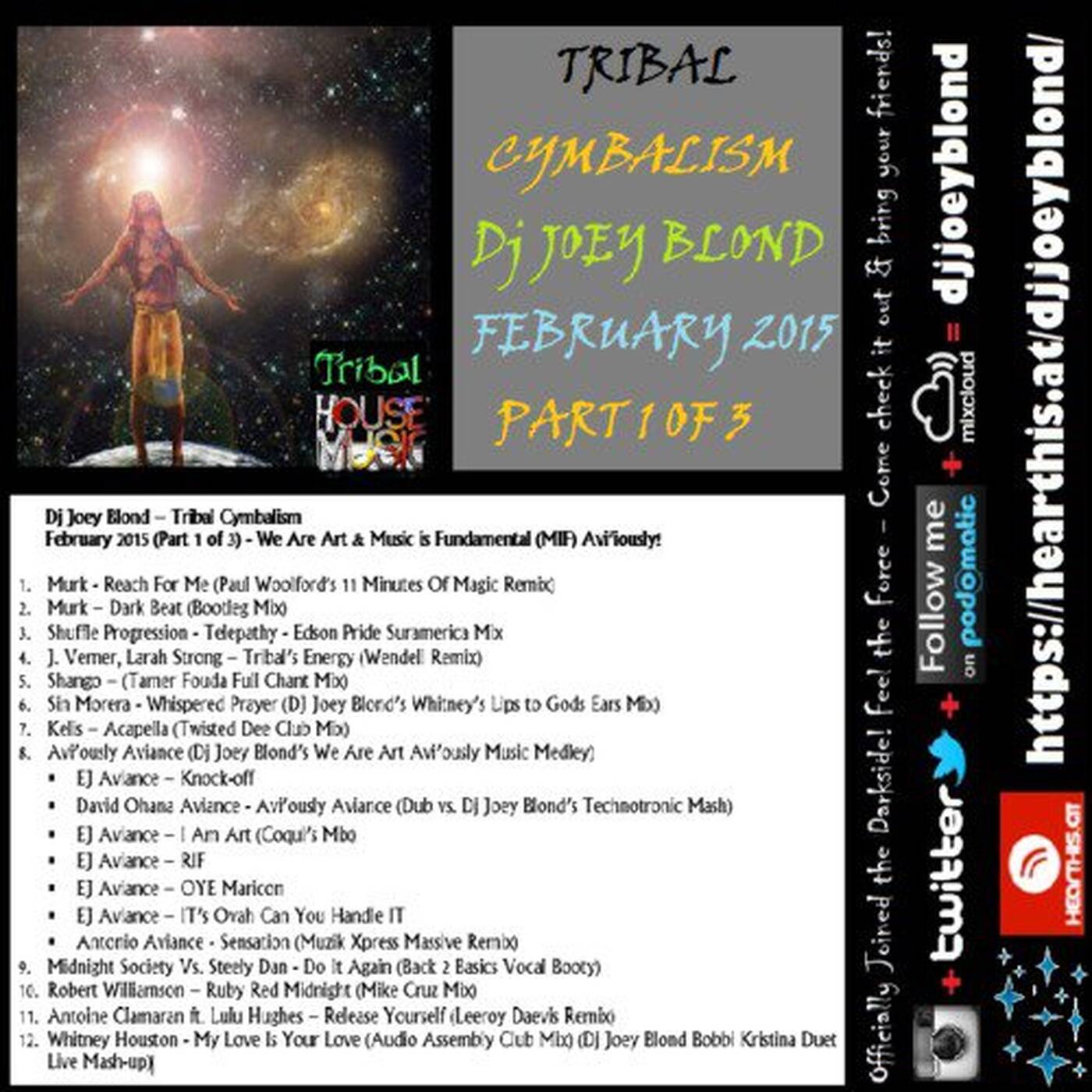 Tribal Cymbalism - February 2015 (Part 1 Of 3) We Are Art - Music is Fundamental Avi'ously episode artwork