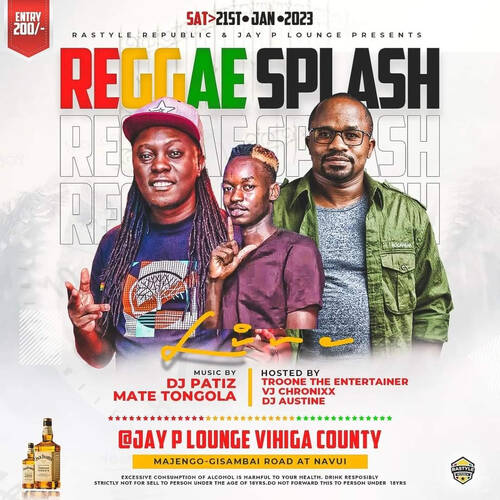 DJ PATIZ , TONGOLA MATE & MC TROON - JAY P VIHIGA REGGAE SPLASH PRT 1