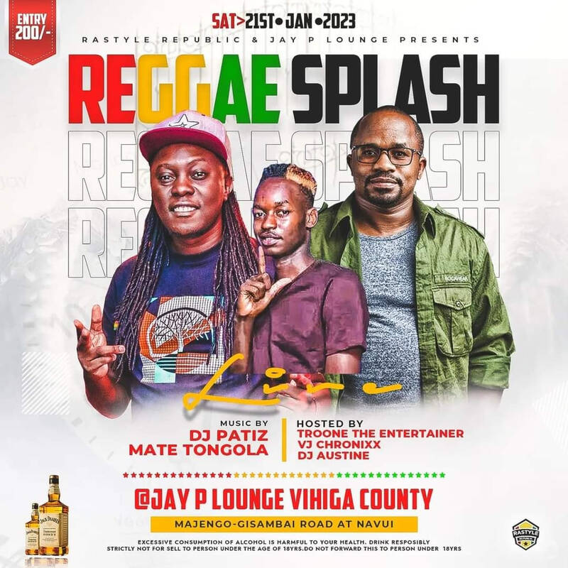 DJ PATIZ , TONGOLA MATE & MC TROON - JAY P VIHIGA REGGAE SPLASH PRT 1