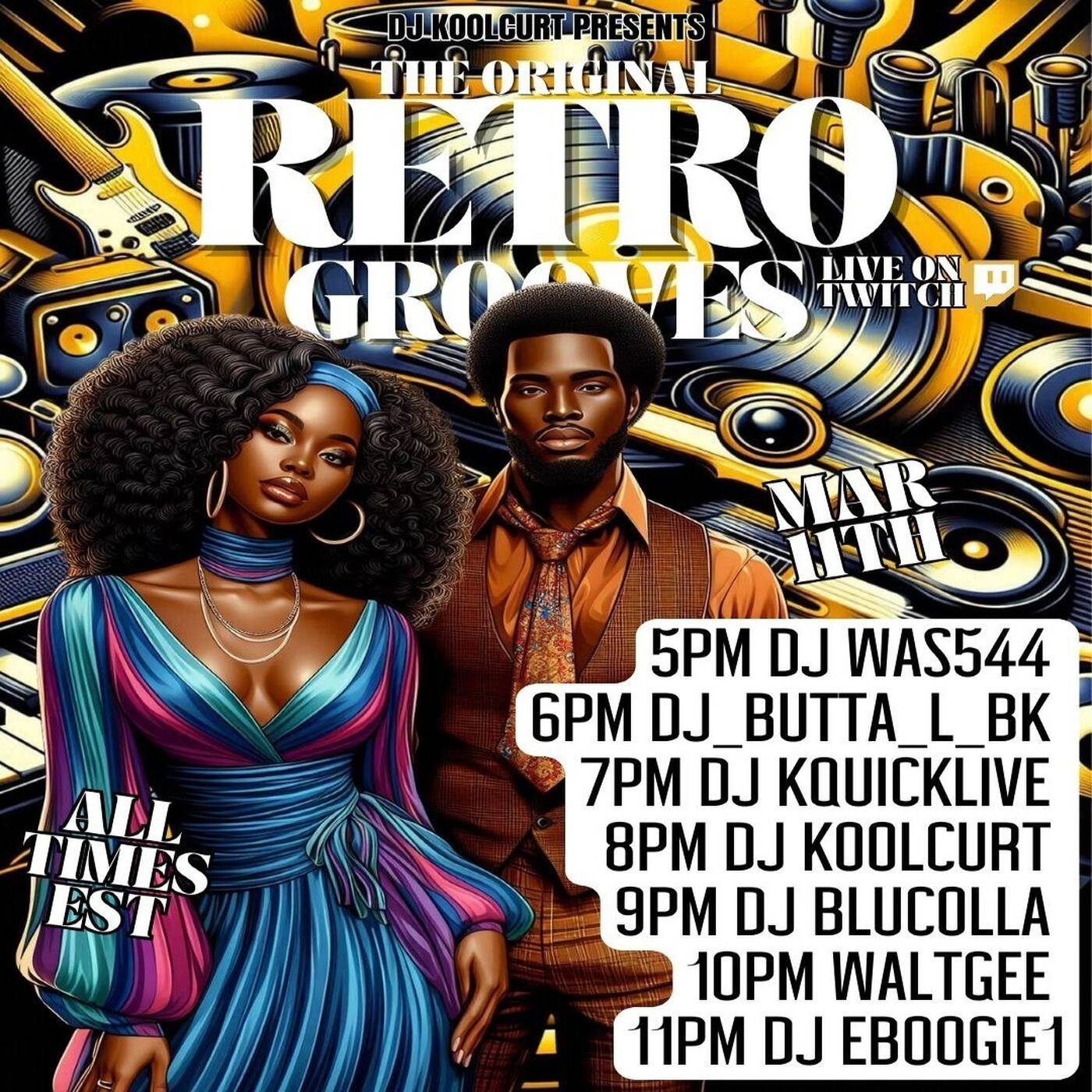 THE ORIGINAL RETRO GROOVESRAIDTRAIN Presented By @djkoolcurt 7-8PMEST‼️(MAR 11, 2026) episode artwork