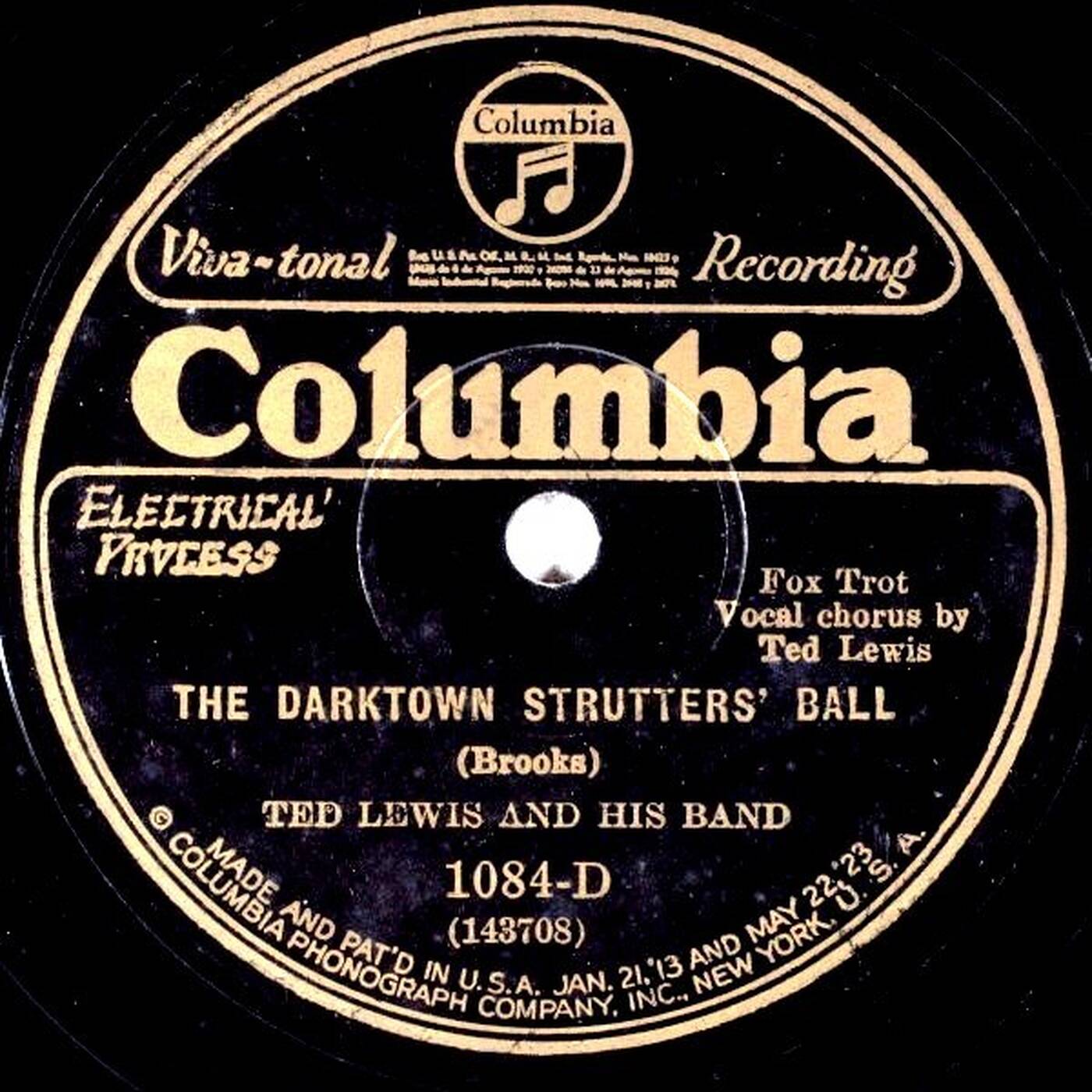 78 Ted Lewis And His Band - Darktown Strutters' Ball (1927 Columbia 1084) episode artwork