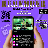 Remember Experience 4 Guille Van Bart @Live Sala Nox (26-04-2025) by HectorVDj