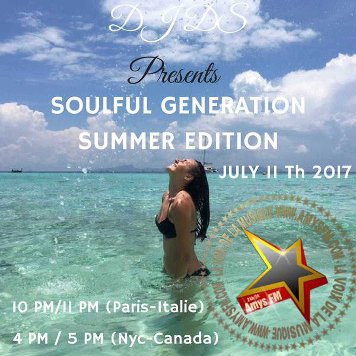 SOULFUL GENERATION LIVE SHOW  ON AMYS FM SUMMER EDITION SPECIAL NU DISCO BY DJ DS (FRANCE) JULY 11th 2017 episode artwork