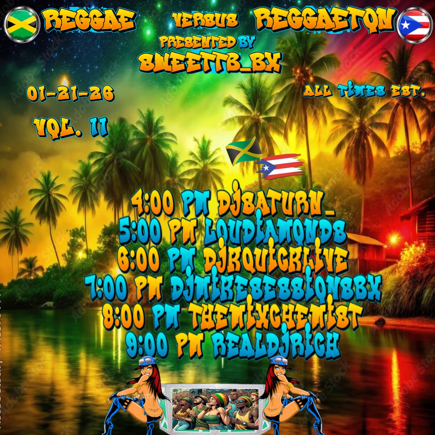 REGGAE VS REGGAETONRAIDTRAIN Presented By @sweettb_bx 6-7PMEST‼️(JAN 21, 2026) episode artwork
