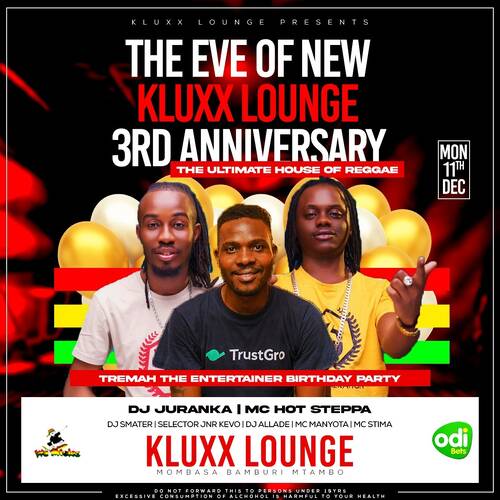 NEW KLUXX LOUNGE 3RD ANNIVERSARY