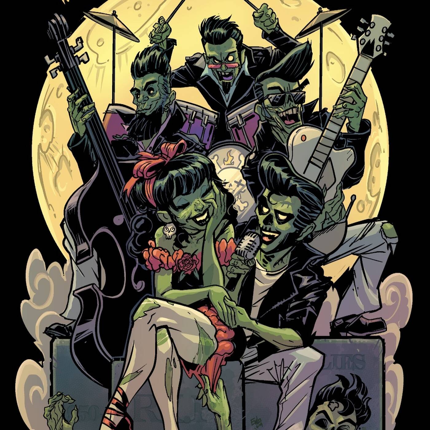 DJ cypher's PSYCHOBILLY FAMILY POWER HOUR no. 22 HALLOWEEN 2023 episode artwork