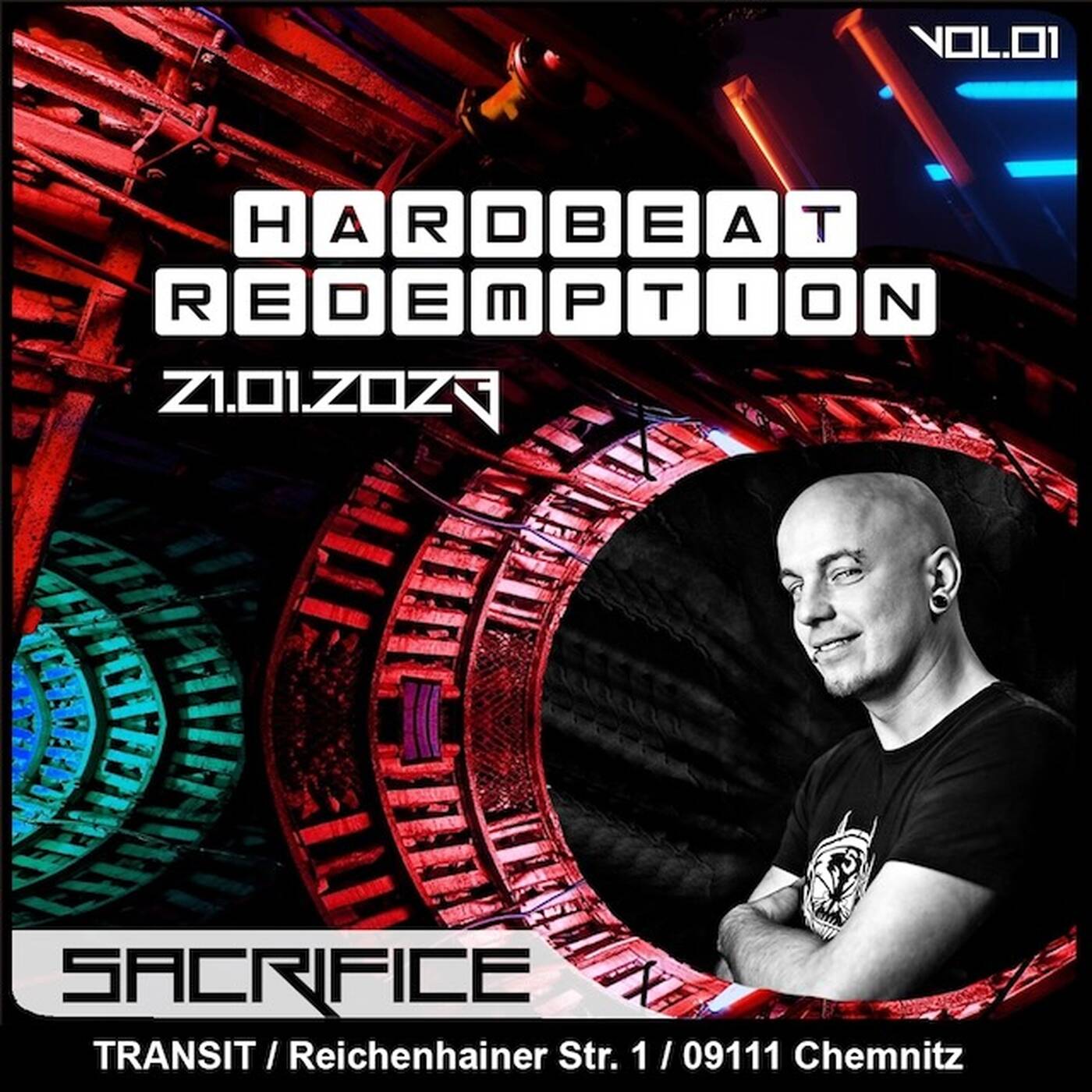 DJ Sacrifice @ Hardbeat Redemption Transit Chemnitz 21.01.2023
