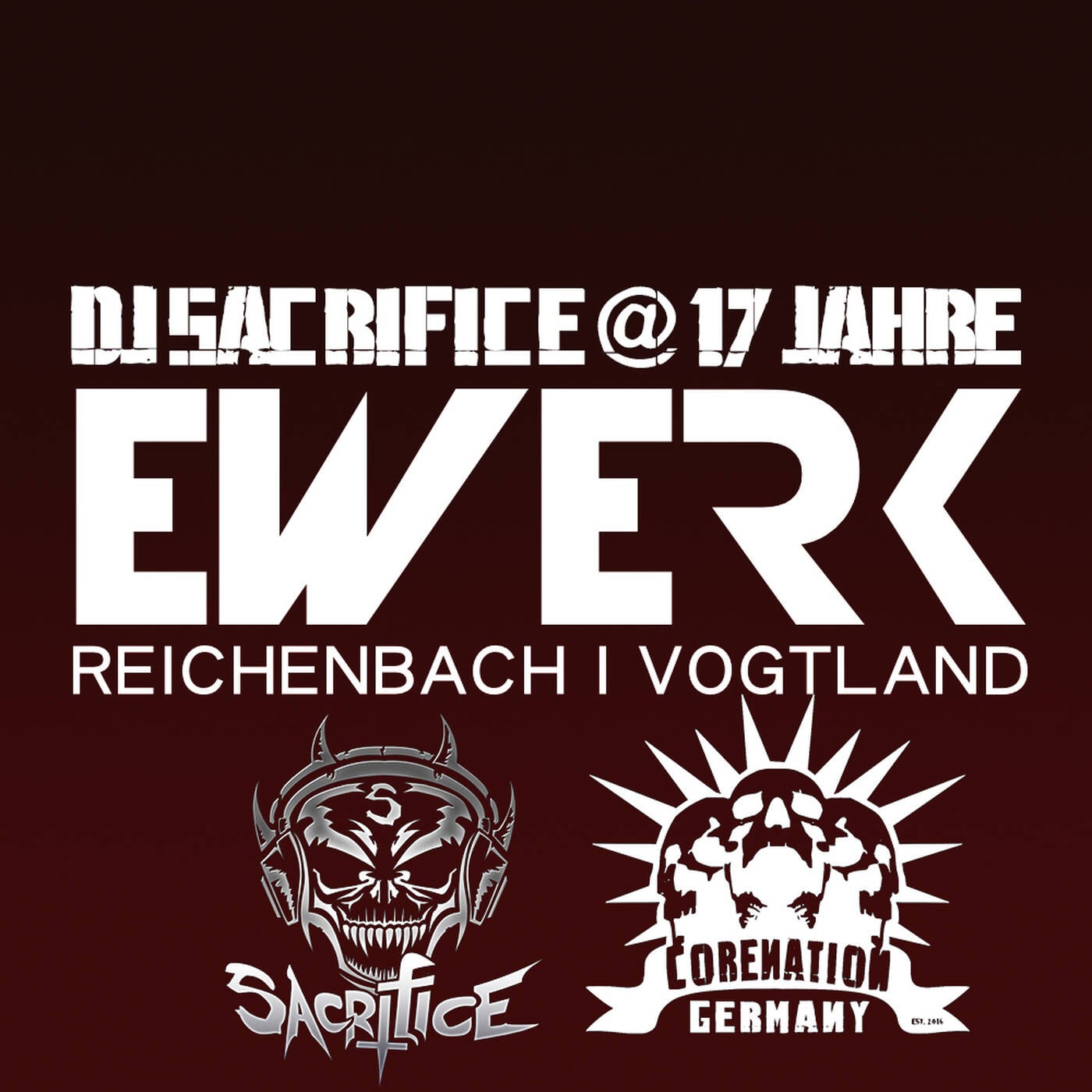 DJ Sacrifice @ 17 Jahre E-Werk Reichenbach 16.12.2017