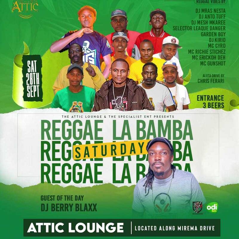 DJ BERRY BLAX X MC GUNSHOT AT REGGAE LA BAMBA ATTIC LOUNGE