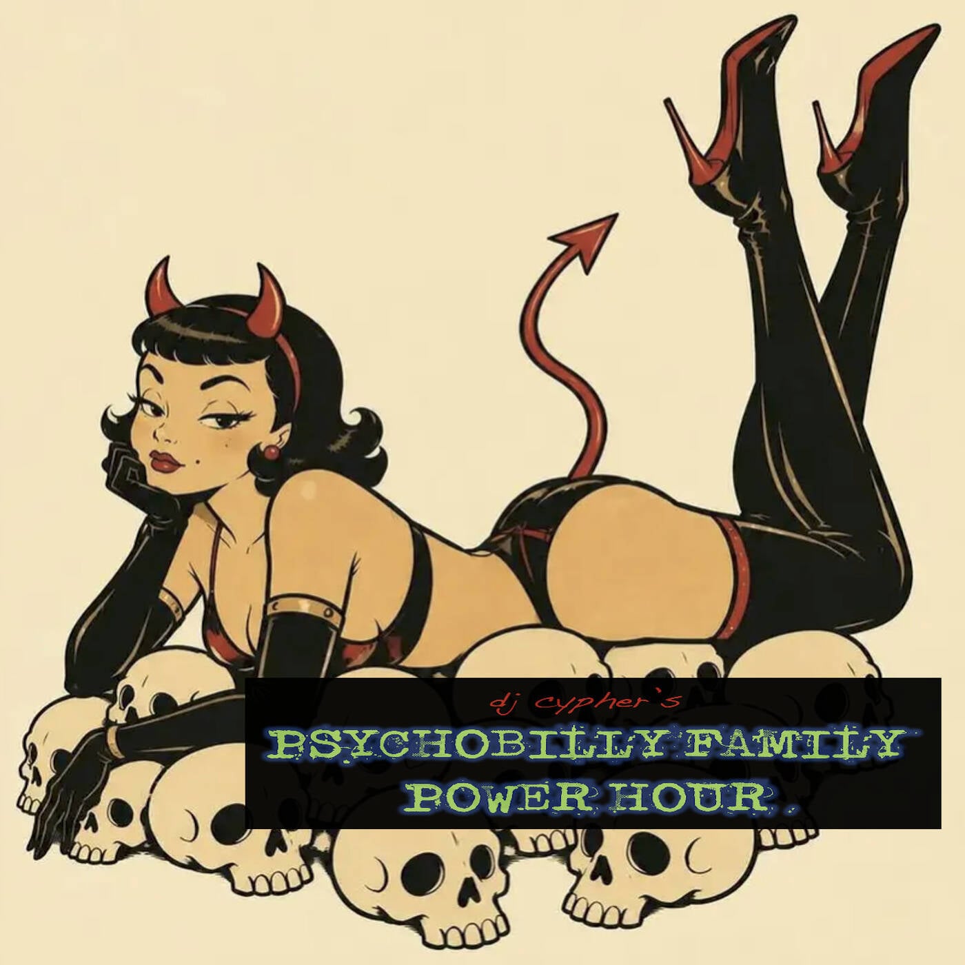 DJ cypher's PSYCHOBILLY FAMILY POWER HOUR no. 68 episode artwork