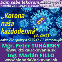 Sám sebe lekárom 257 - 2021-02-21 „Korona naša každodenná“ (3. časť) by Slobodný Vysielač