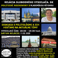 Politické rozhovory 35 - 2020-02-11 Dr. Vladimíra Vítová by Slobodný Vysielač