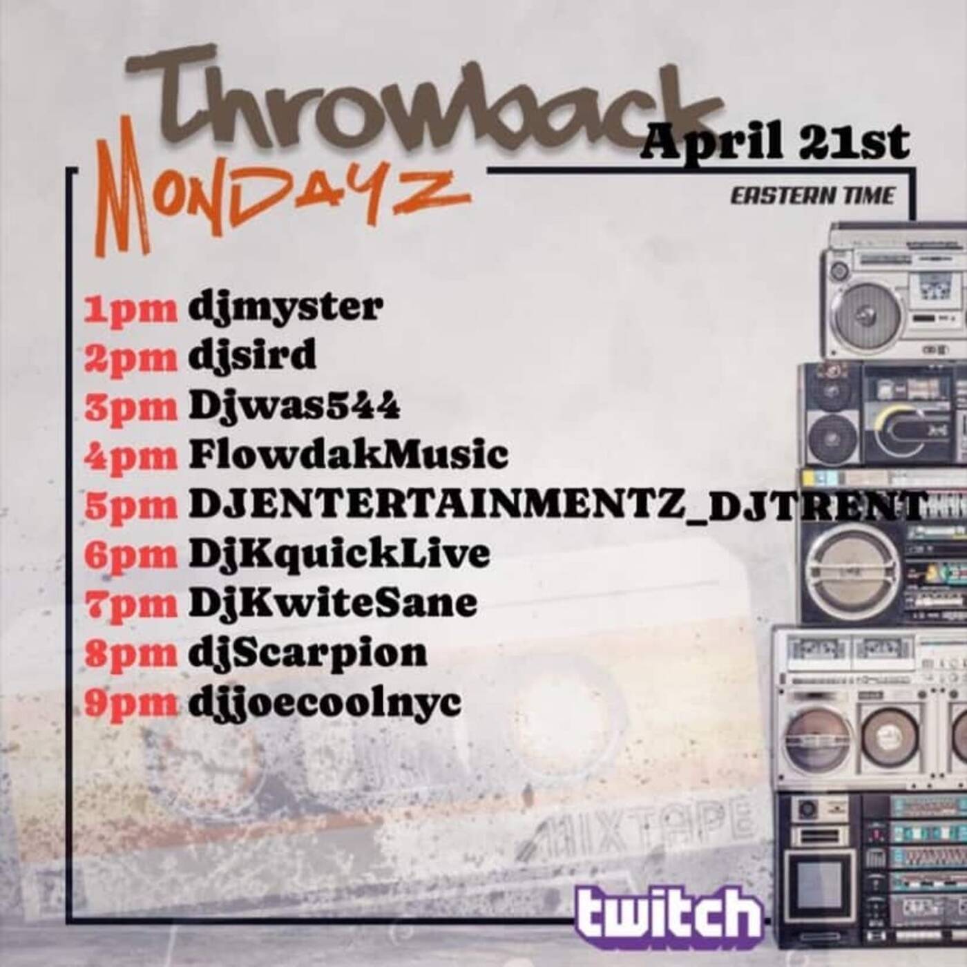 THROWBACKMONDAYZRAIDTRAIN Hosted By @djsird1 6-7PMEST‼️(APR 21, 2025) episode artwork