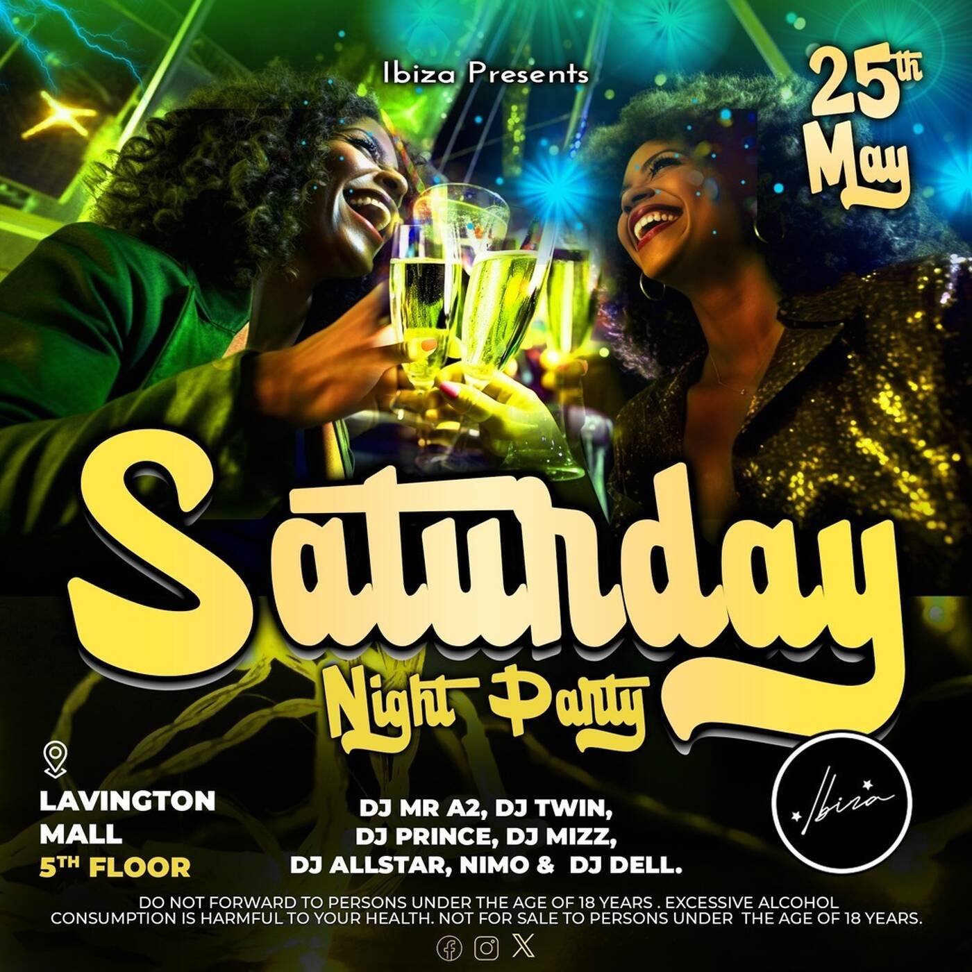 SATURDAY NIGHT PARTY (ibiza live mix) 1.0 episode artwork