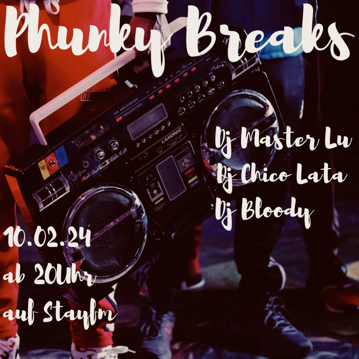 the bloody show 92 - Phunky Breaks Dj Master Lu, Chico Lata & Bloody - 10.02.24 episode artwork