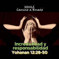 Juan 12:28-50 | Incredulidad y responsabilidad. by Kehila Camino a Emaus
