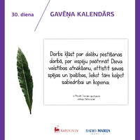 Gavēņa kalendārs | RML S06E35 | Gavēņa 30. diena | Māc. Uģis Pallo | 23.03.2021 by Radio Marija Latvija