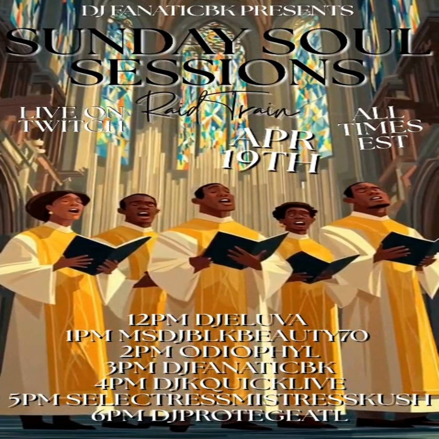 SUNDAY SOUL SESSIONRAIDTRAINHosted By @djfanaticbk 4-5EST‼️(APR 19, 2026) episode artwork